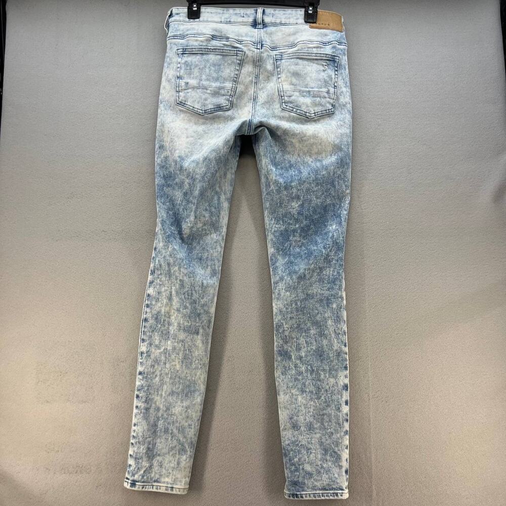 Pacsun Stacked Skinny Jeans Distressed Acid Wash Women's Size 30x32 - Picture 1 of 15